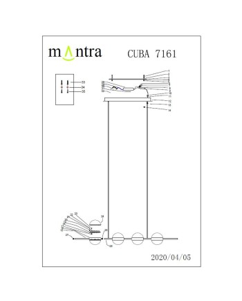 CUBA * LÁMPARA 32W LINEA